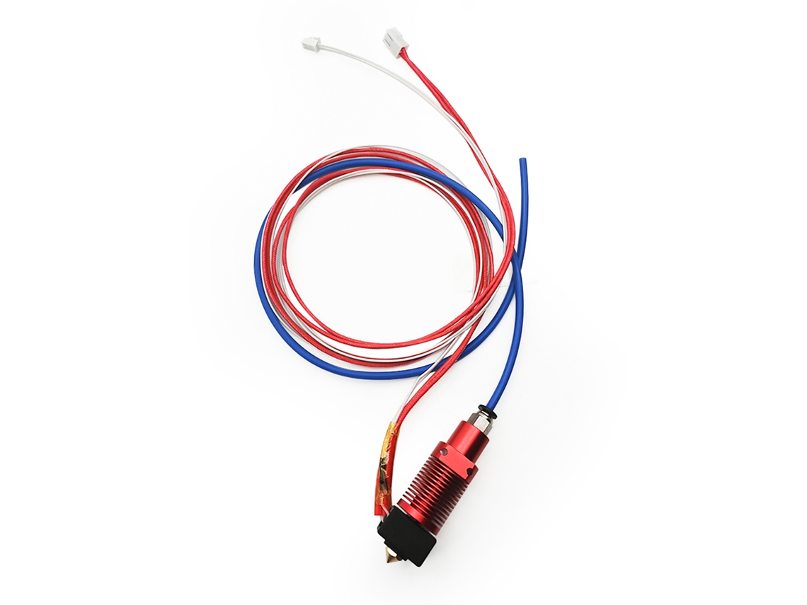 Kit de punta caliente de 24 V y 40 W con punta de 0,4 mm para filamento de 1,75 mm con cubierta de silicona.