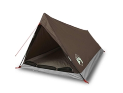 Tienda de campaña para 2 personas VIDAXL impermeable marrón