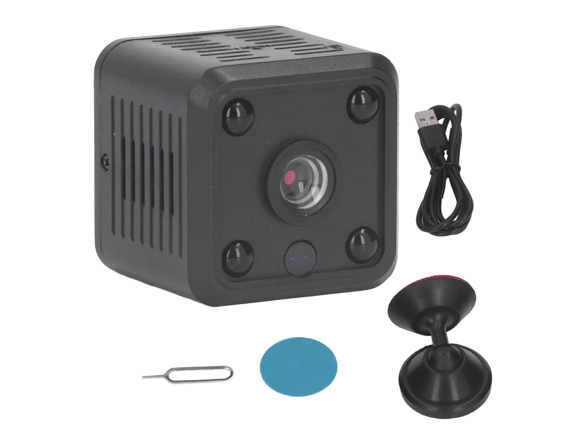 Cámara Mini Inalámbrica Interior Pequeña Con Visión Nocturna Y Monitorización 360 Grados Para Hogar