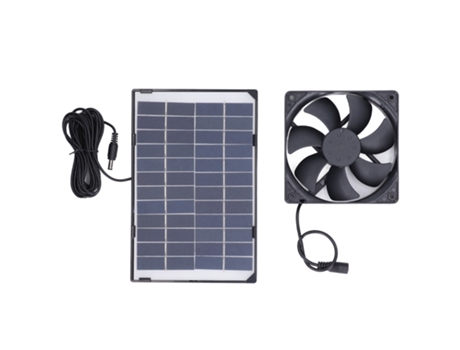 Conjunto de ventilador con panel solar 6W12V - 6W - Extractor solar TUSERXLN