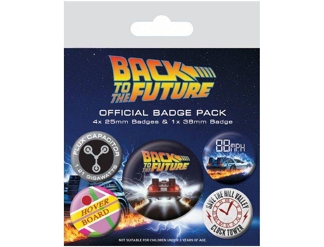 Pin PYRAMID INTERNATIONAL Pack de 5 Back to the Future DeLorean (Edad Mínima: 10 Años)
