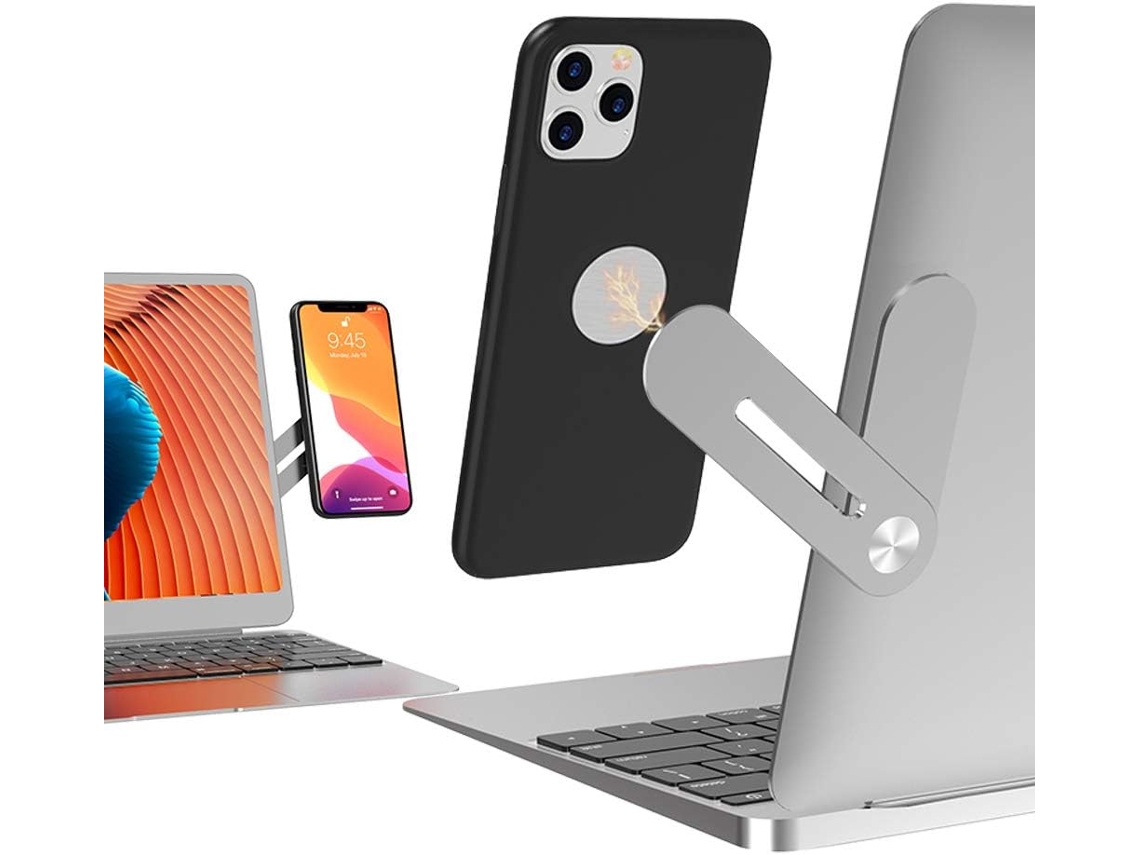 VVJIJILLY Suporte Magnético Dobrável Para Celular, Acessório Fino Para Monitor E Aumento De Produtividade Em Laptops, Configuração Portátil De Tela Dupla Com Li