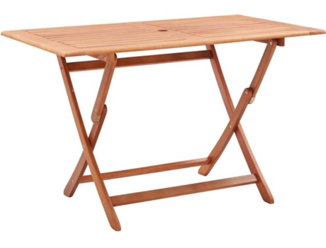Mesa de jardín VIDAXL Marrón Madera (120x70x75 cm)