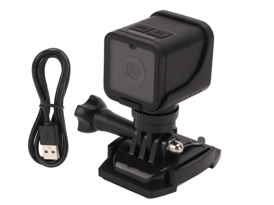 Mini cámara de acción inalámbrica portátil Wifi 1080P con micrófono, compatible con pantalla de visualización en tiempo real para Yizhood