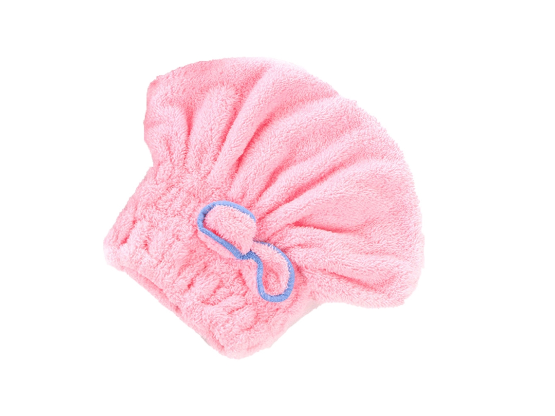 Toalla Kofihety Secado Cabello Super Rosa (28x25x2cm)