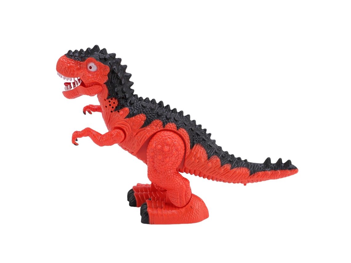 Ats-juguete De Dinosaurio Eléctrico Con Sonido Y Luz Ojos Brillantes Manos Boca Móviles Interactivo Para Niños Naranja