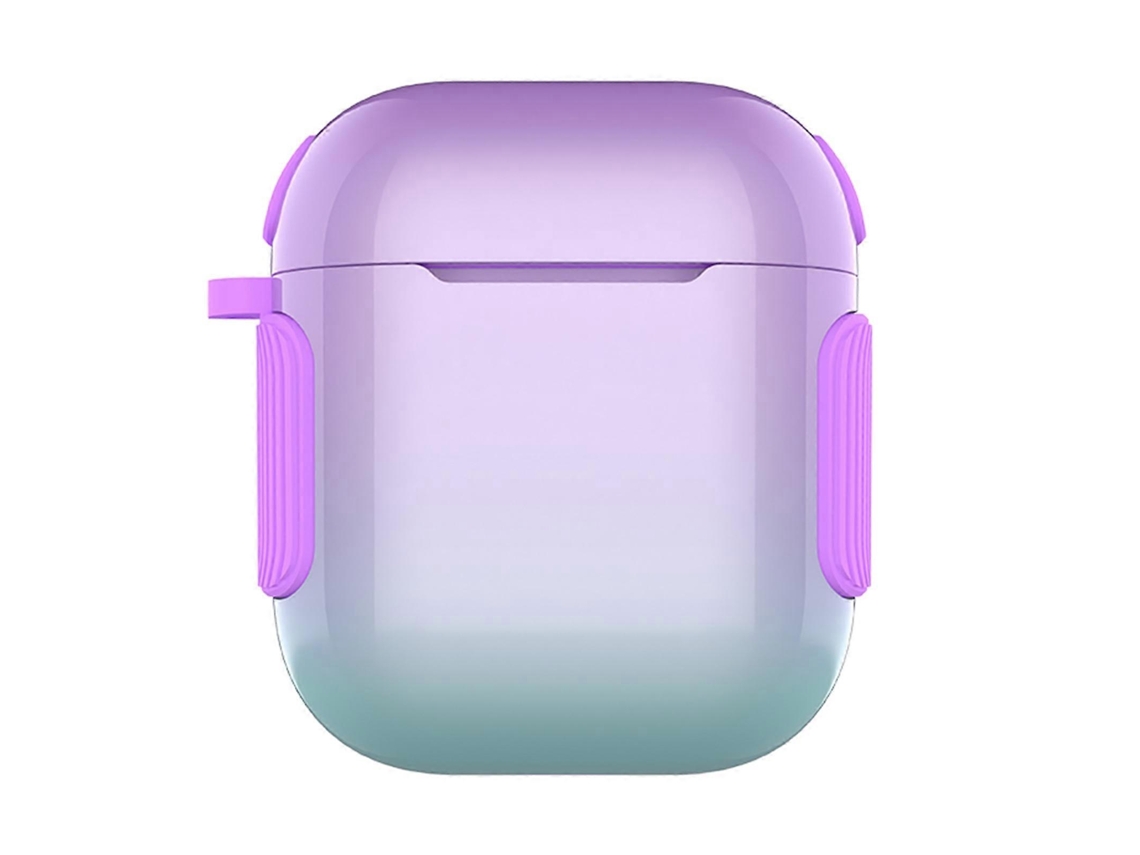 Estuche 2 en 1 para auriculares, barniz colorido, PC + TPU para AirPods 2/1