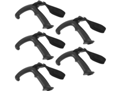Empuñaduras Para Bastones De Trekking De 16 Mm, Juego De 5 Piezas, Color Negro.