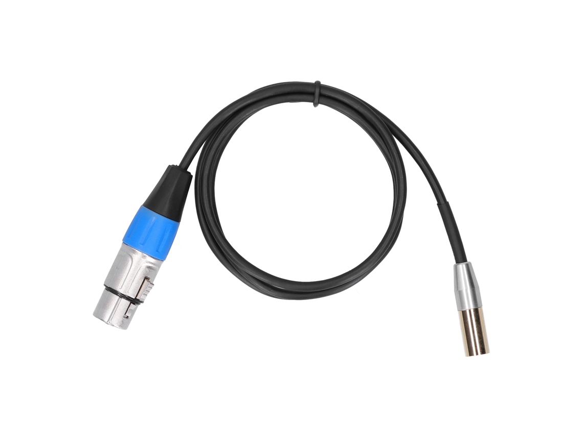 Cable De Audio De 3 Pines Mini Xlr Macho A Xlr Hembra, Aleación De Zinc, 1 Metro