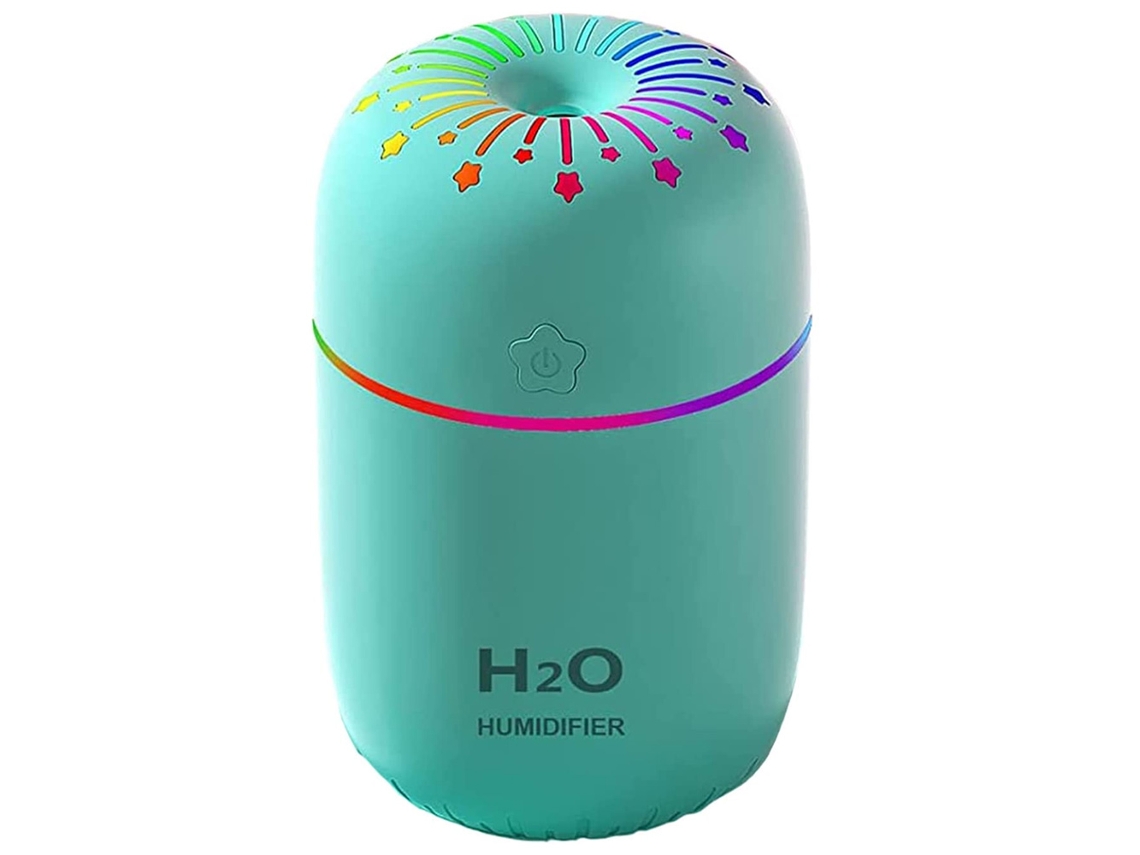 Mini humidificador portátil USB con luz nocturna colorida y vapor frío
