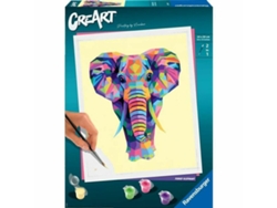 Juego Creativo RAVENSBURGER Dibujos para pintar  CreArt Large Elephant 24 x 30 cm (Edad Mínima Recomendada: 12 años)