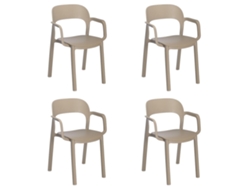 Set 4 Sillas Con Brazos Interior, Exterior Arena Ona Garbar