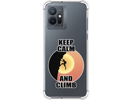 Carcasa para Vivo Y55 5G TUMUNDOSMARTPHONE Dibujos Antigolpes Hombre Escalada Multicolor