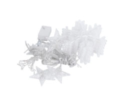 Rebe-luces De Cortina De Ventana Led 138 Snow Stars 8 Modos Luz Blanca Cálida Para Bodas Cumpleaños Y Fiestas