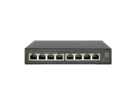 Switch LEVELONE Levelone Hilbert Smart Lite de 8 puertos Gigabit