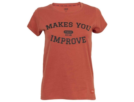 Camiseta de Mujer NOX Basic Tenis Rojo (XS)