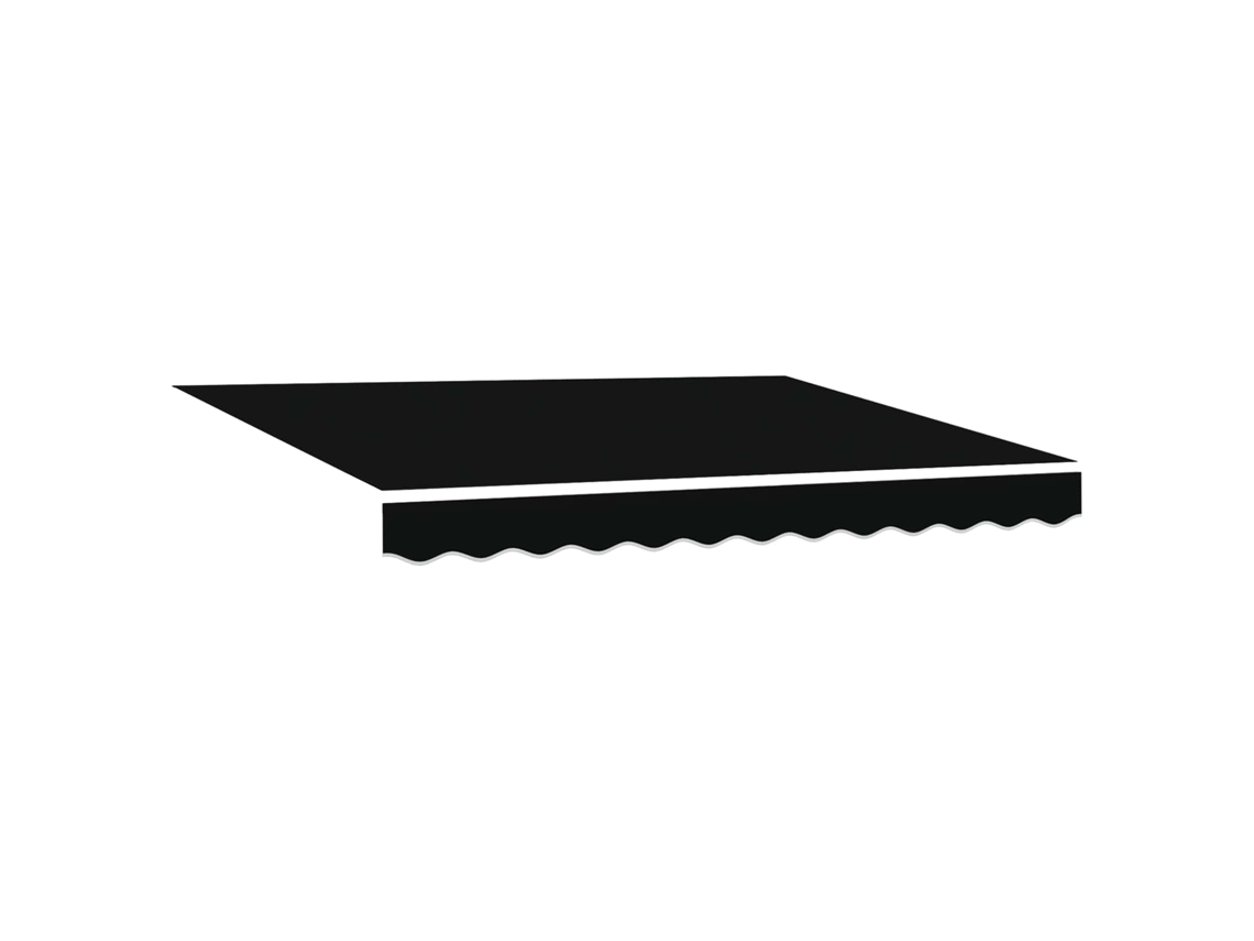 Maison Exclusive - Toldo Retráctil Negro 350 X 250 X 165 Cm Tela Y Metal