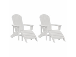 Maison Exclusive - Silla De Jardín 2 Pcs 83 X 74 X 92 Cm Polietileno