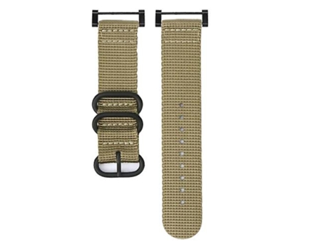 Correa para reloj Suunto Core con hebilla de acero de tres anillos, correa de nailon color caqui VENISYMLIS