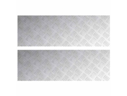 Taburete rectangular 2 piezas Plata 90 x 30 cm Aluminio MAISON EXCLUSIVE