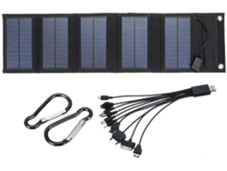 Panel Solar Usb Plegable De 70 W, Cargador Portátil Impermeable Para Camping Y Senderismo.