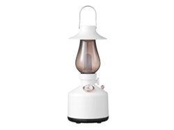 Lámpara De Mesa Retro Con Altavoz Bluetooth, Regulador De Intensidad Continuo, 1600k-1800k, Resistente Al Agua, Blanca, Para Uso Interior Y Exterior.