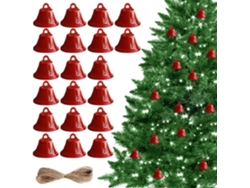 20 Campanillas Rojas, Artesanía, Decoración Navideña