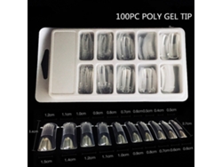 Kit De Manicure Diy Com Lâmpada Uv, Moldes Para Unhas, Cola Para Unhas 15ml, Base E Top Coat 12ml