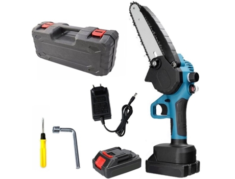 Mini Motosierra Eléctrica de Doble Batería 26V 2 5Ah Y 6 de Hoja TRADE SHOP TRAESIO