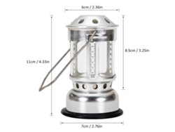 Lámpara De Vela Portátil De Aluminio Para Acampar, Pescar, Uso Nocturno, Linterna De Exterior