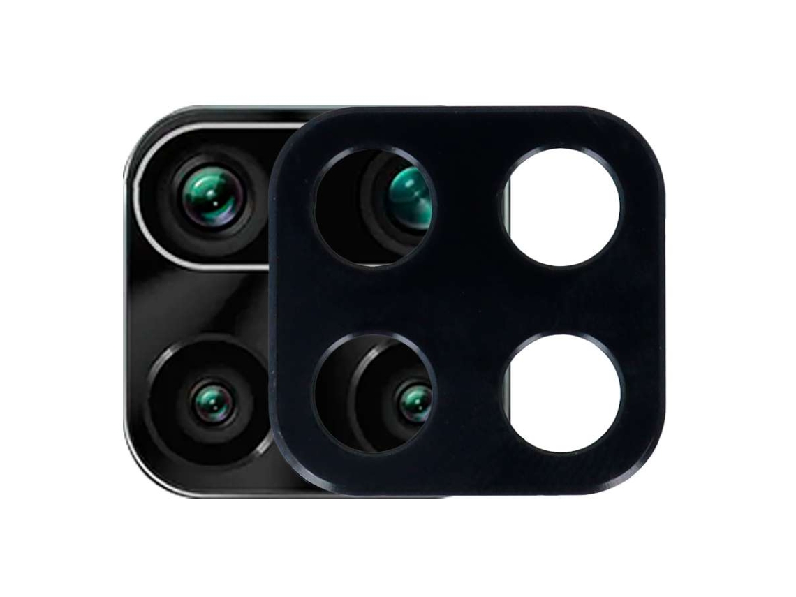 Protector Cámara Metalizado Negro Para Xiaomi Redmi Note 9s