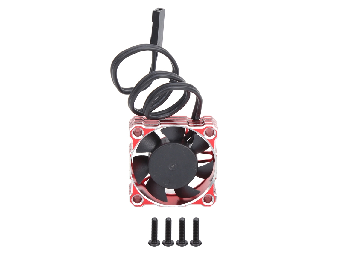 Ventilador de refrigeración impermeable para coche RC, 16000 rpm, 30x30 mm, rojo (sin marca)