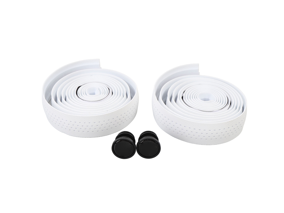2026-2pcs Cintas De Manillar De Bicicleta De Carretera Silicona Antideslizante Absorbe Sudor Para Viaje Cómodo Blanco Con Fondo Blanco