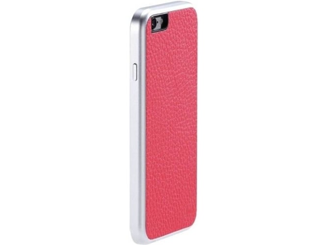 Funda iPhone 6, 6s, 7, 8 JUST MOBILE AluFr Leather Rosa