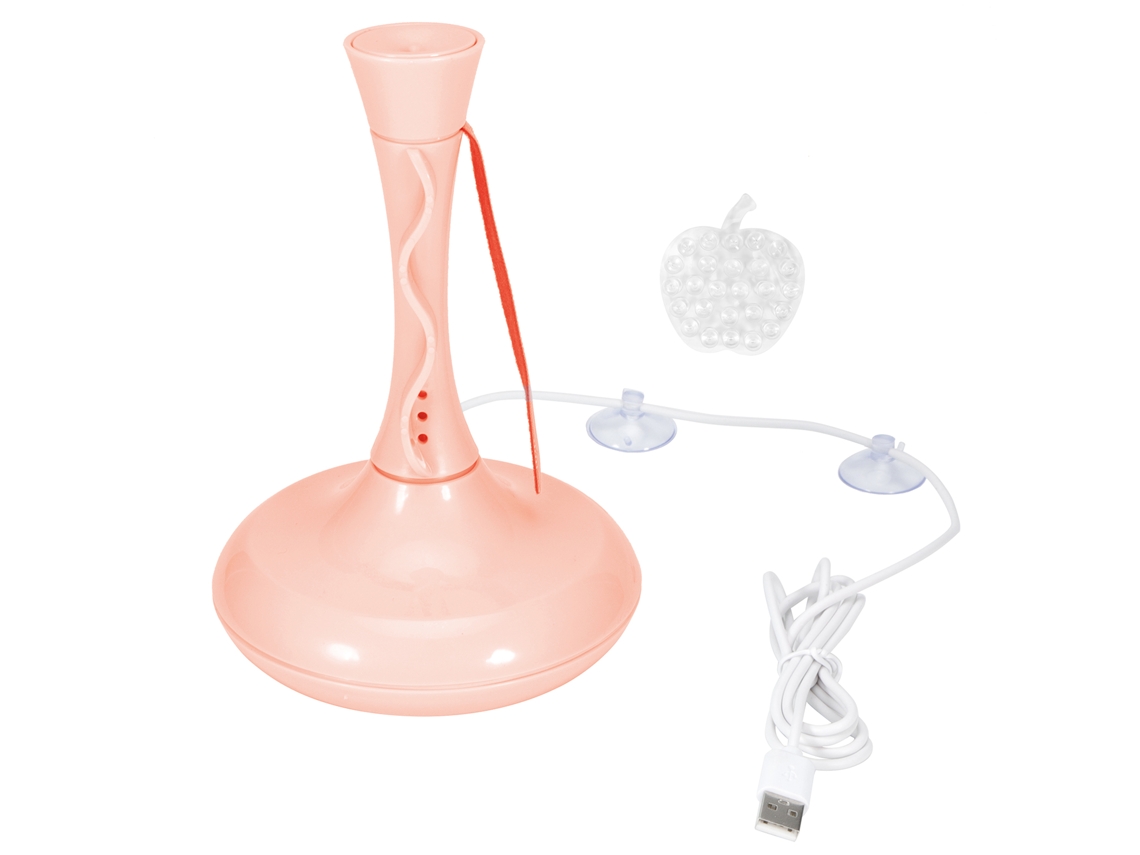 Mini Lavadora Ultrasónica Portátil Usb Para Ropa Interior Y Calcetines, 360 Grados, Roja.