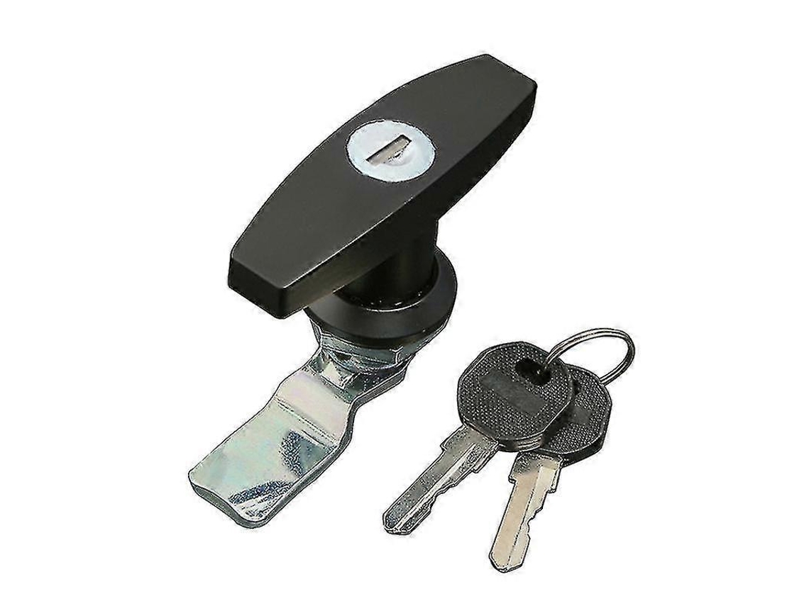 Cerradura T-universal Para Remolque, Caravana, Rv, Camión, Toldo Y Caja De Herramientas De Aleación De Zinc Resistente A La Corrosión Negro