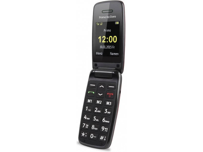 Teléfono móvil DORO Primo 401 (2'' - 2G - negro, rojo)