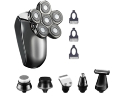 Afeitadora Eléctrica Recargable Para Hombre, Multifunción, Seis Cabezales, Resistente Al Agua.