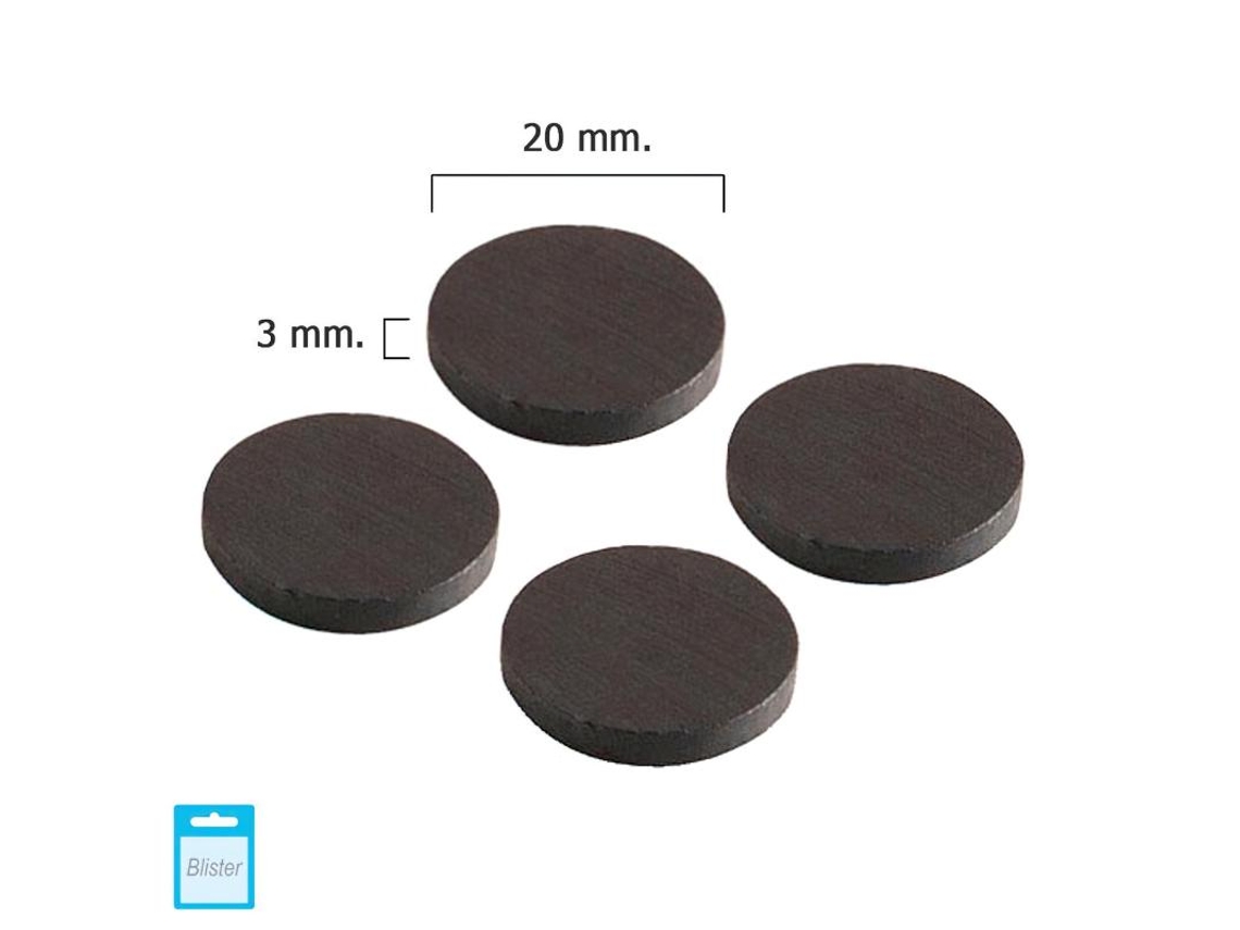 Iman WOLFPACK LINEA PROFESIONAL Ferrita Disco Ø 20x3 mm (Blister 4 Piezas)