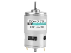 Motor De Cc De Escova Com Rolamento De Esfera Duplo Xd-775 24v De Alta Velocidade 20000rpm De Baixo Ruído