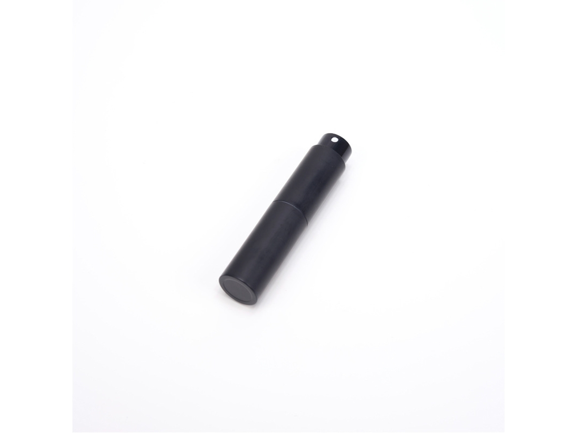 Botella Pulverizadora De Perfume Reutilizable (10 Ml, Negra) Y Dispensador Portátil De Viaje.
