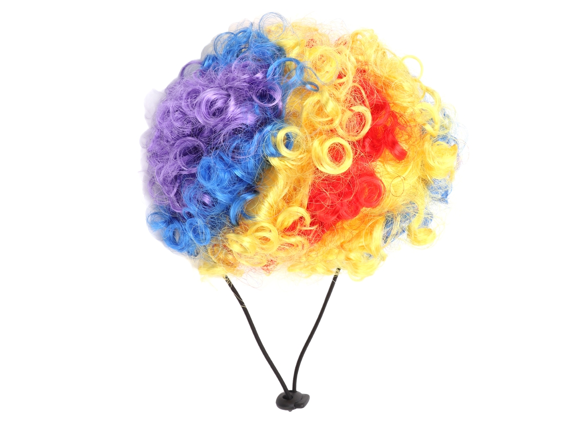 Peluca de peluche Payaso 2026 para perros y gatos pequeños, divertida y atractiva con collar y corbata, accesorio para mascotas