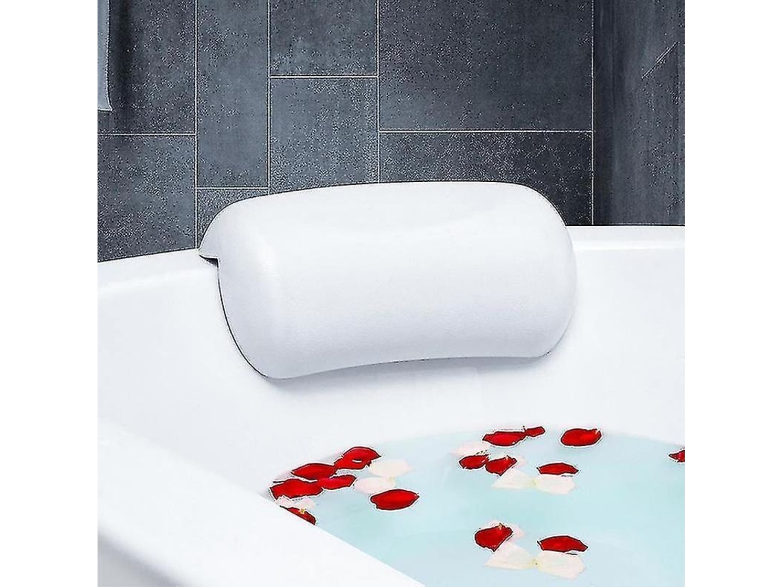 2026-almohada Baño Antideslizante Cabezal Soft Pu 25x13x7cm Succión Fuerte Fypo