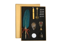 Set Pluma Pluma Vintage Com Caneta De Penna E Tinta Para Caligrafia Presente De Aniversário