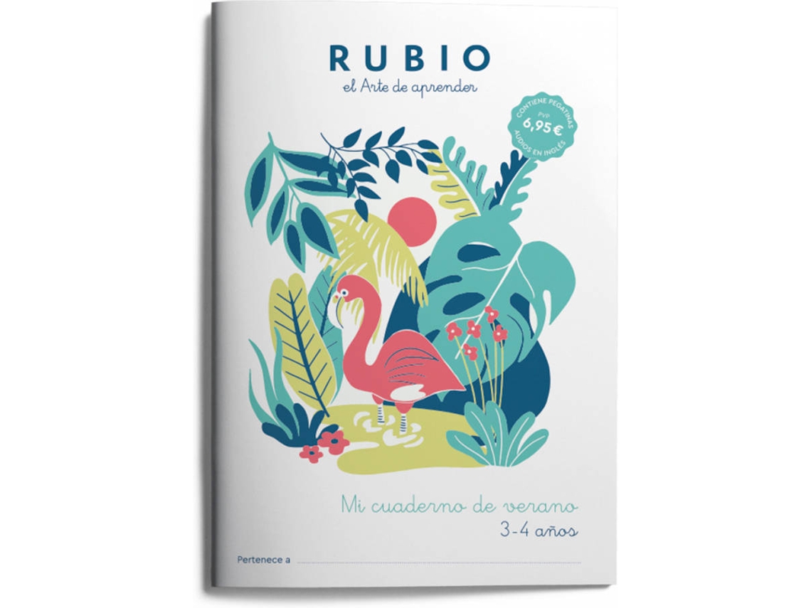 Libro Mi Cuaderno De Verano Rubio 3-4 Años (Español)