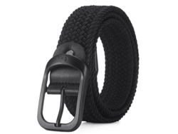 Cinturón Elástico Tejido Para Hombre De 105 Cm Black