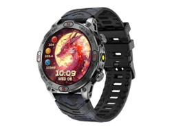 Reloj inteligente con pantalla HD AMOLED, llamadas Bluetooth, monitorización de frecuencia cardíaca, presión arterial y oxígeno en sangre, Yizhood