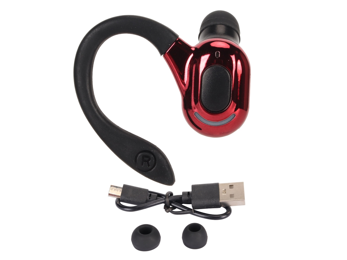 Auriculares Bluetooth 5.2 Estéreo Hifi Con Llamadas Hd, Reducción De Ruido, Resistencia Al Agua Ipx4, Inalámbricos, Color Negro Y Rojo.