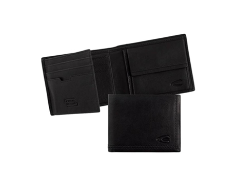 Billetera De Nota Negra Tradicional De Camello Activo Con Soporte Negro De Osaka