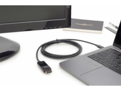 Digitus Ak-300333-020-S Adaptador de Cable de Video 2M Usb Tipo-C Displayport Negro